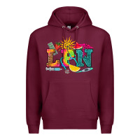 Burgundy lpn summer Premium Hoodie - RanaPortraitStore