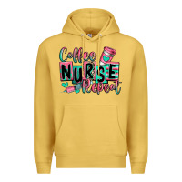 Antique Gold coffee nurse repeat Premium Hoodie - RanaPortraitStore