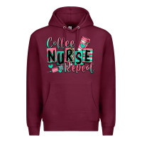 Burgundy coffee nurse repeat Premium Hoodie - RanaPortraitStore