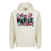 Oatmeal Heather coffee nurse repeat Premium Hoodie - RanaPortraitStore