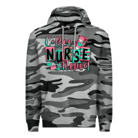 Slate Camo coffee nurse repeat Premium Hoodie - RanaPortraitStore