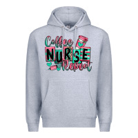 Heather Grey coffee nurse repeat Premium Hoodie - RanaPortraitStore