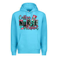 Ocean Blue coffee nurse repeat Premium Hoodie - RanaPortraitStore