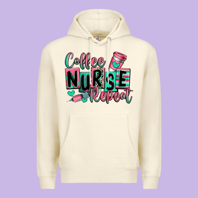 Premium Hoodie coffee nurse repeat