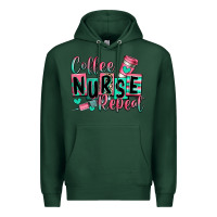 Sports Green coffee nurse repeat Premium Hoodie - RanaPortraitStore