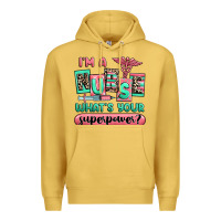 Antique Gold im a nurse whats your superpower Premium Hoodie - RanaPortraitStore