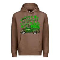 Chestnut happy st. patricks day shamrock farm truck Premium Hoodie - RanaPortraitStore