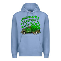 Colony Blue happy st. patricks day shamrock farm truck Premium Hoodie - RanaPortraitStore