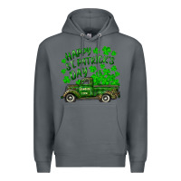 Rock happy st. patricks day shamrock farm truck Premium Hoodie - RanaPortraitStore