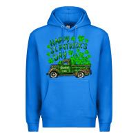 True Royal happy st. patricks day shamrock farm truck Premium Hoodie - RanaPortraitStore