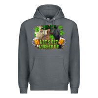 Rock lets get lucked up charolais and black angus bull Premium Hoodie - RanaPortraitStore