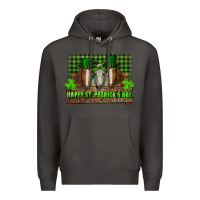 Smoke happy st. patricks day horses with leprechaun Premium Hoodie - RanaPortraitStore