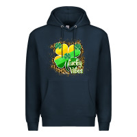 Navy lucky vibes Premium Hoodie - RanaPortraitStore