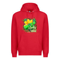 Red lucky vibes Premium Hoodie - RanaPortraitStore