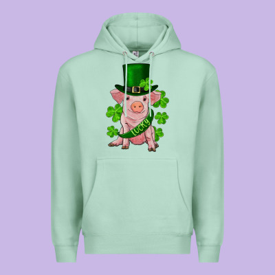 Premium Hoodie st. patricks day lucky baby pig