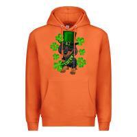 St. Patricks Day Lucky Dachshund Puppy Premium Hoodie | Teevron