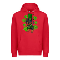 Red st. patricks day lucky dachshund puppy Premium Hoodie - RanaPortraitStore