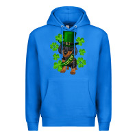 True Royal st. patricks day lucky dachshund puppy Premium Hoodie - RanaPortraitStore