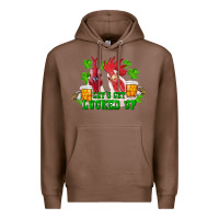 Chestnut st. patricks day roosters lets get lucked up Premium Hoodie - RanaPortraitStore