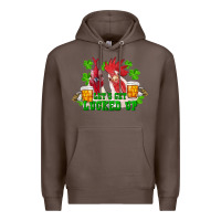 Coffee st. patricks day roosters lets get lucked up Premium Hoodie - RanaPortraitStore