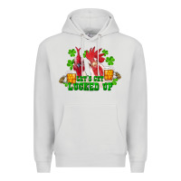 Dove Grey st. patricks day roosters lets get lucked up Premium Hoodie - RanaPortraitStore