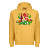 Mustard st. patricks day roosters lets get lucked up Premium Hoodie - RanaPortraitStore