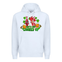 White st. patricks day roosters lets get lucked up Premium Hoodie - RanaPortraitStore
