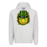 Dove Grey st. patricks day pinch proof lucky face Premium Hoodie - RanaPortraitStore