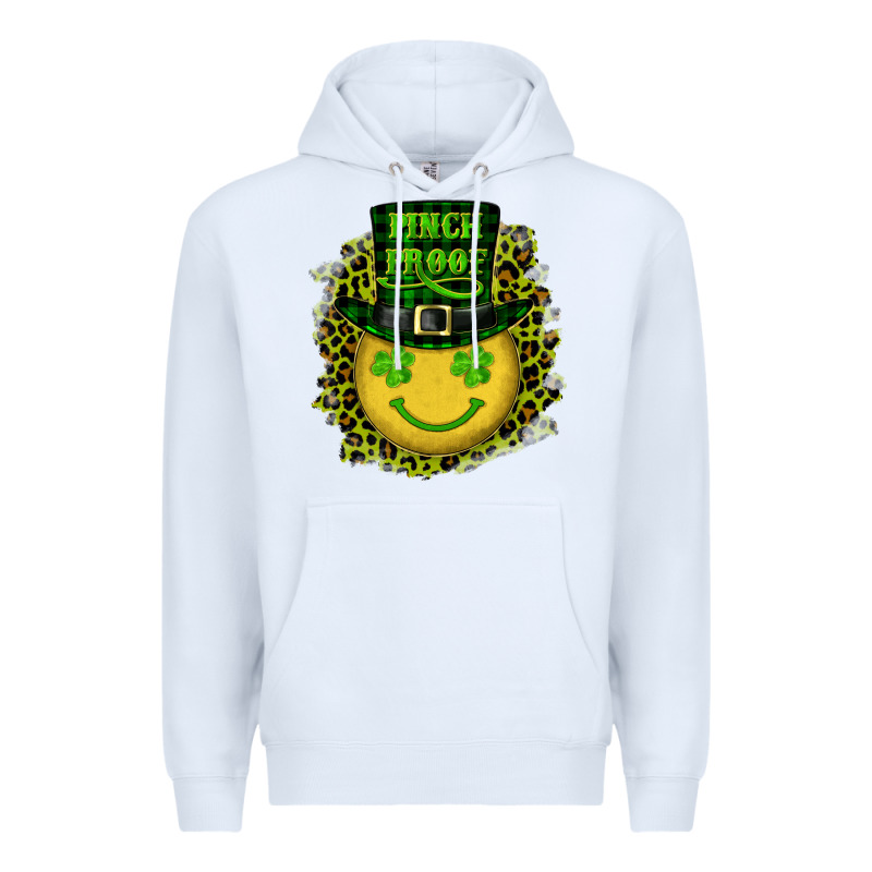 St. Patricks Day Pinch Proof Lucky Face Premium Hoodie by RanaPortraitStore | Teevron