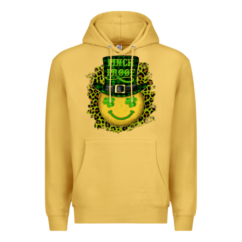 St. Patricks Day Pinch Proof Lucky Face Premium Hoodie by RanaPortraitStore | Teevron