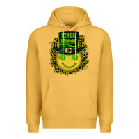 Mustard st. patricks day pinch proof lucky face Premium Hoodie - RanaPortraitStore