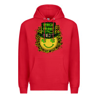 Red st. patricks day pinch proof lucky face Premium Hoodie - RanaPortraitStore
