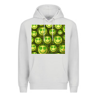 Dove Grey st. patricks day lucky face Premium Hoodie - RanaPortraitStore