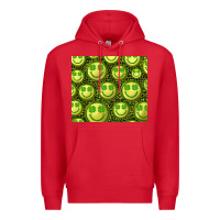 Red st. patricks day lucky face Premium Hoodie - RanaPortraitStore