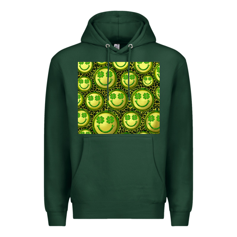 St. Patricks Day Lucky Face Premium Hoodie by RanaPortraitStore | Teevron