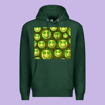 Premium Hoodie st. patricks day lucky face