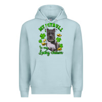 St Patricks Day My Pitbuli My Lucky Charm Premium Hoodie | Teevron
