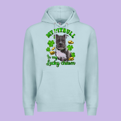 Premium Hoodie st patricks day my pitbuli my lucky charm