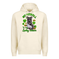 Tofu st patricks day my pitbuli my lucky charm Premium Hoodie - RanaPortraitStore