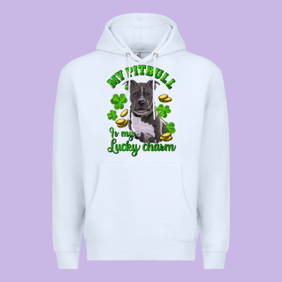 Premium Hoodie st patricks day my pitbuli my lucky charm