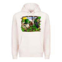 Pale Pink st patricks day cows Premium Hoodie - RanaPortraitStore