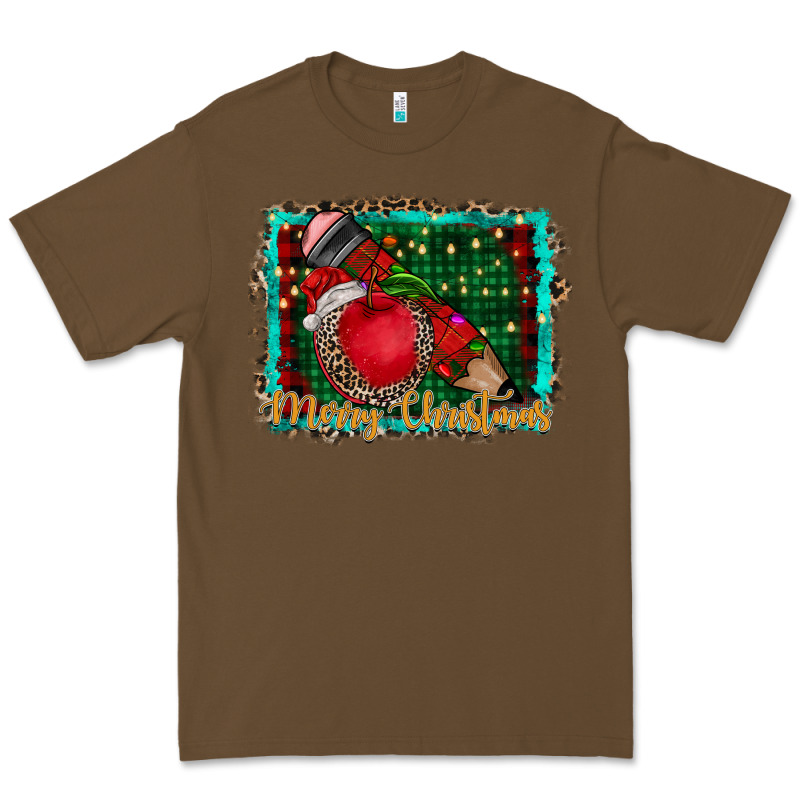Merry Christmas Teacher Premium Tee by CowhideDigitalArt | Teevron