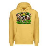 Antique Gold st patricks day heifers Premium Hoodie - RanaPortraitStore