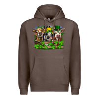 Coffee st patricks day heifers Premium Hoodie - RanaPortraitStore