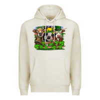 Oatmeal Heather st patricks day heifers Premium Hoodie - RanaPortraitStore