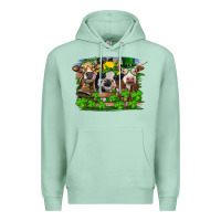 Seafoam st patricks day heifers Premium Hoodie - RanaPortraitStore