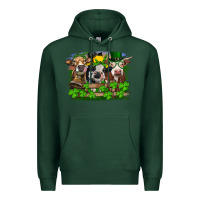 Sports Green st patricks day heifers Premium Hoodie - RanaPortraitStore