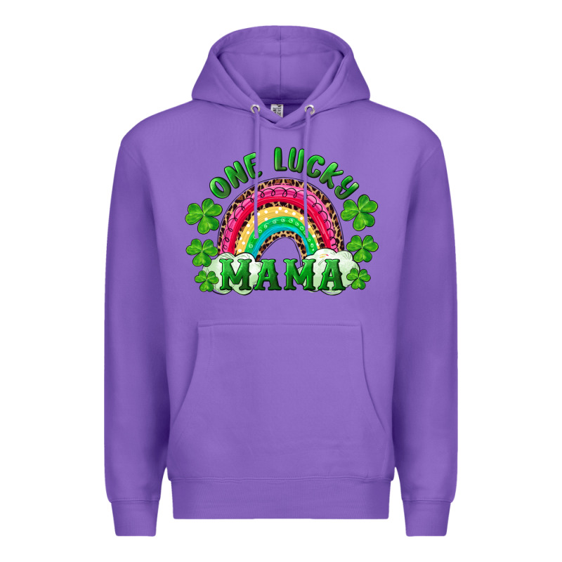 St Patricks Day One Lucky Mama Premium Hoodie by RanaPortraitStore | Teevron