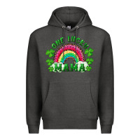 Charcoal Heather st patricks day one lucky mama Premium Hoodie - RanaPortraitStore