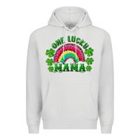 Dove Grey st patricks day one lucky mama Premium Hoodie - RanaPortraitStore